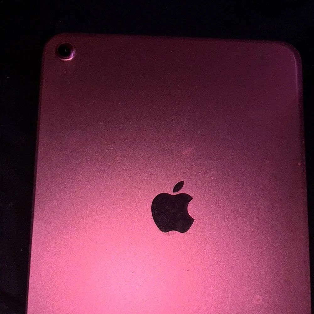 Apple Red Tablet Sleek Design Metallic Finish